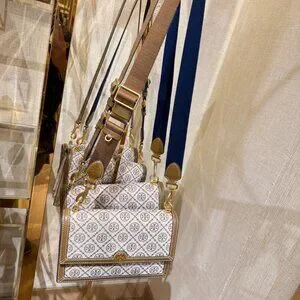 ショルダーバッグ・ポシェット Tory Burch T Monogram Jacquard Shoulder Bag 155127 Hazelnut Tory Burch Women's T Monogram Jacquard Shoulder Bag, Hazel